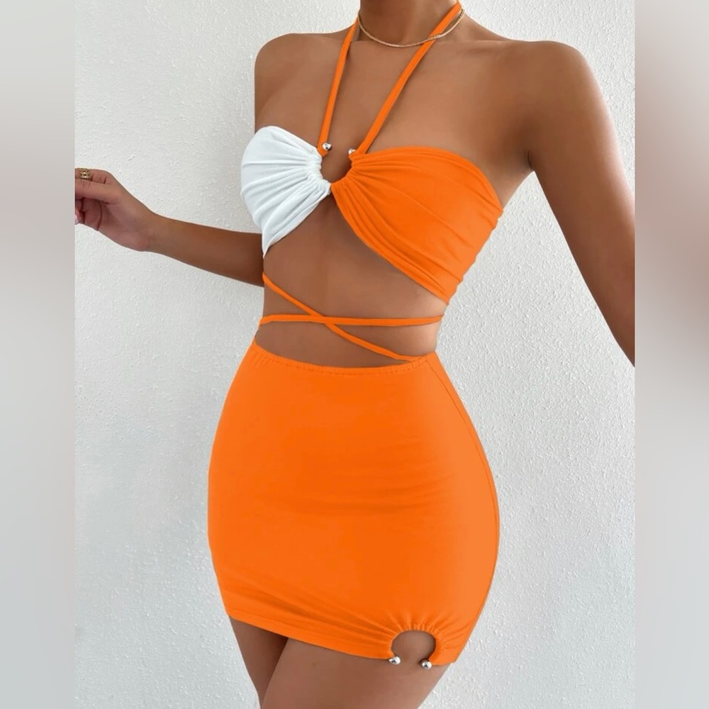 Two tone Skirt Set